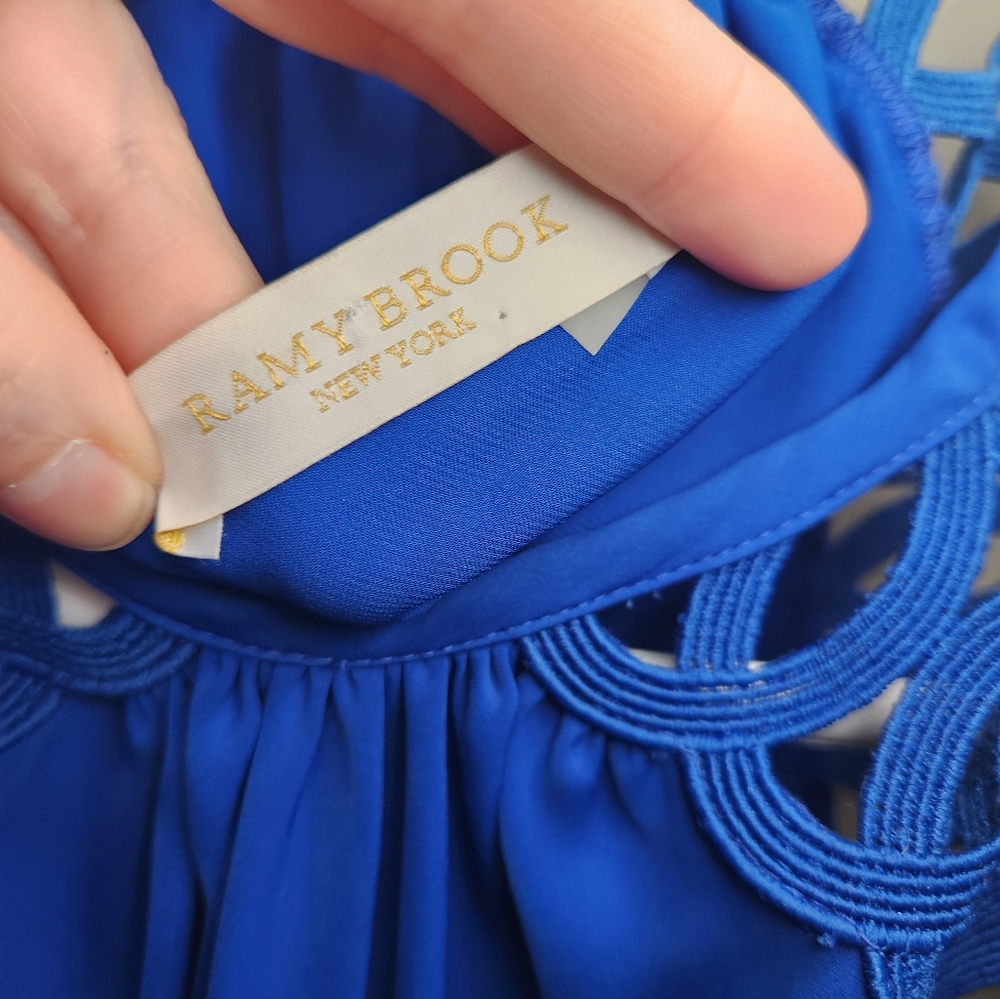 Women's Ramy Brook Blue Tank Top Sz Small - Picture 6 of 10
